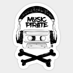 Music pirate Sticker